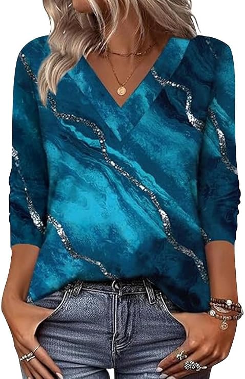 Arianwen - Soft-Touch-Bluse mit V-Ausschnitt