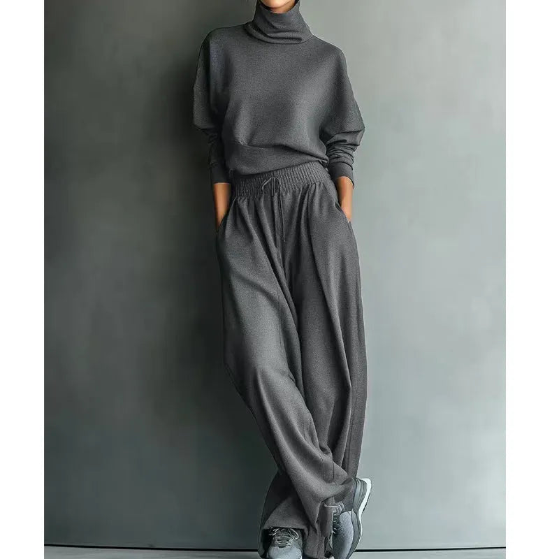 Orianna - Soft-Touch Rollkragen-Zweiteiler