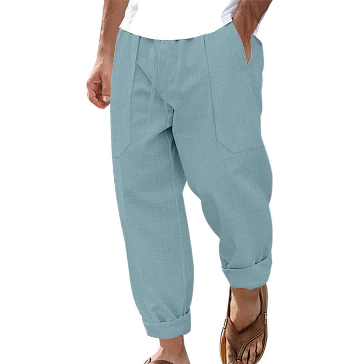 Halston - Legere Hose aus Leinenmischung