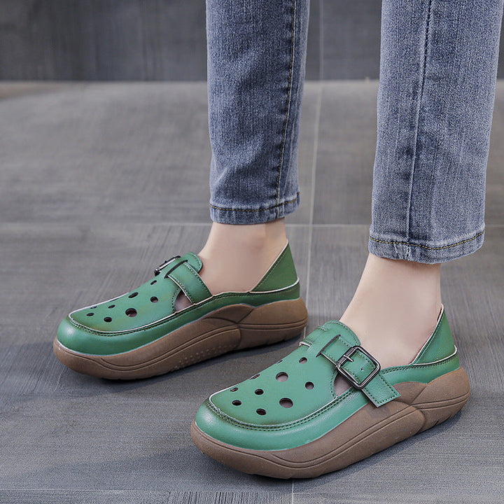 Nayeli - bequeme Halbschuhe mit Schnalle
