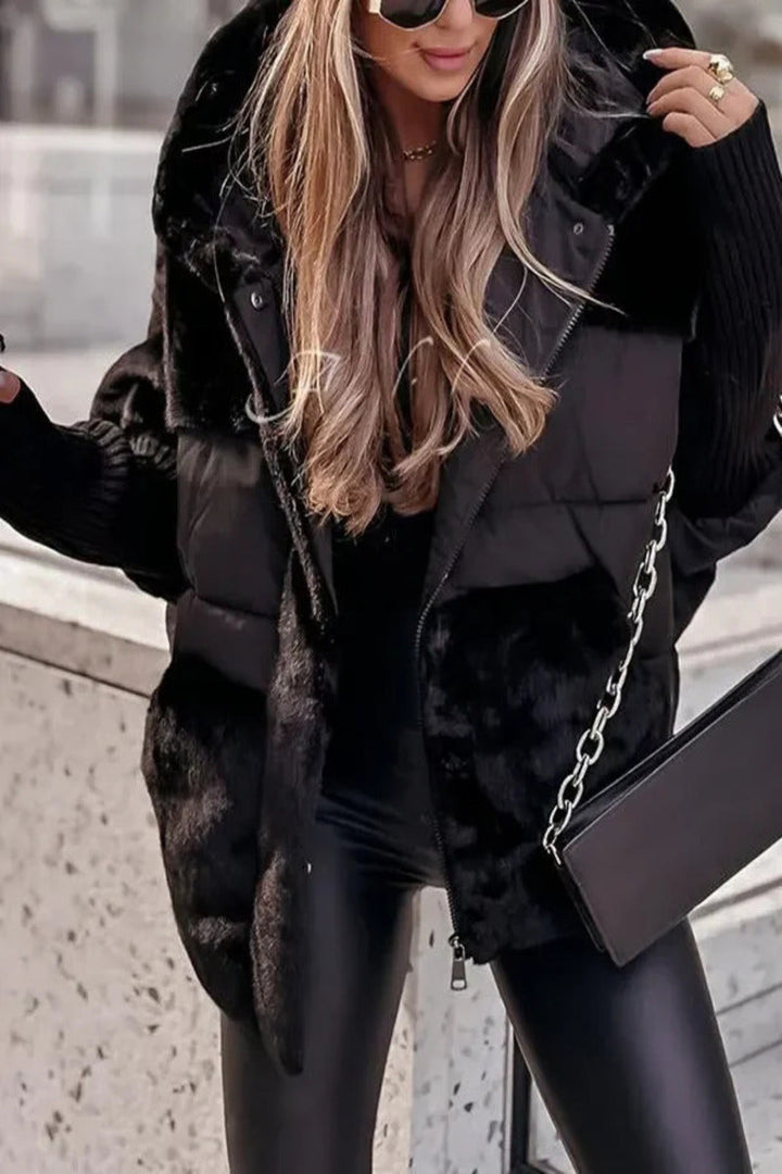 Audra - Wattierte Winterjacke mit Kapuze