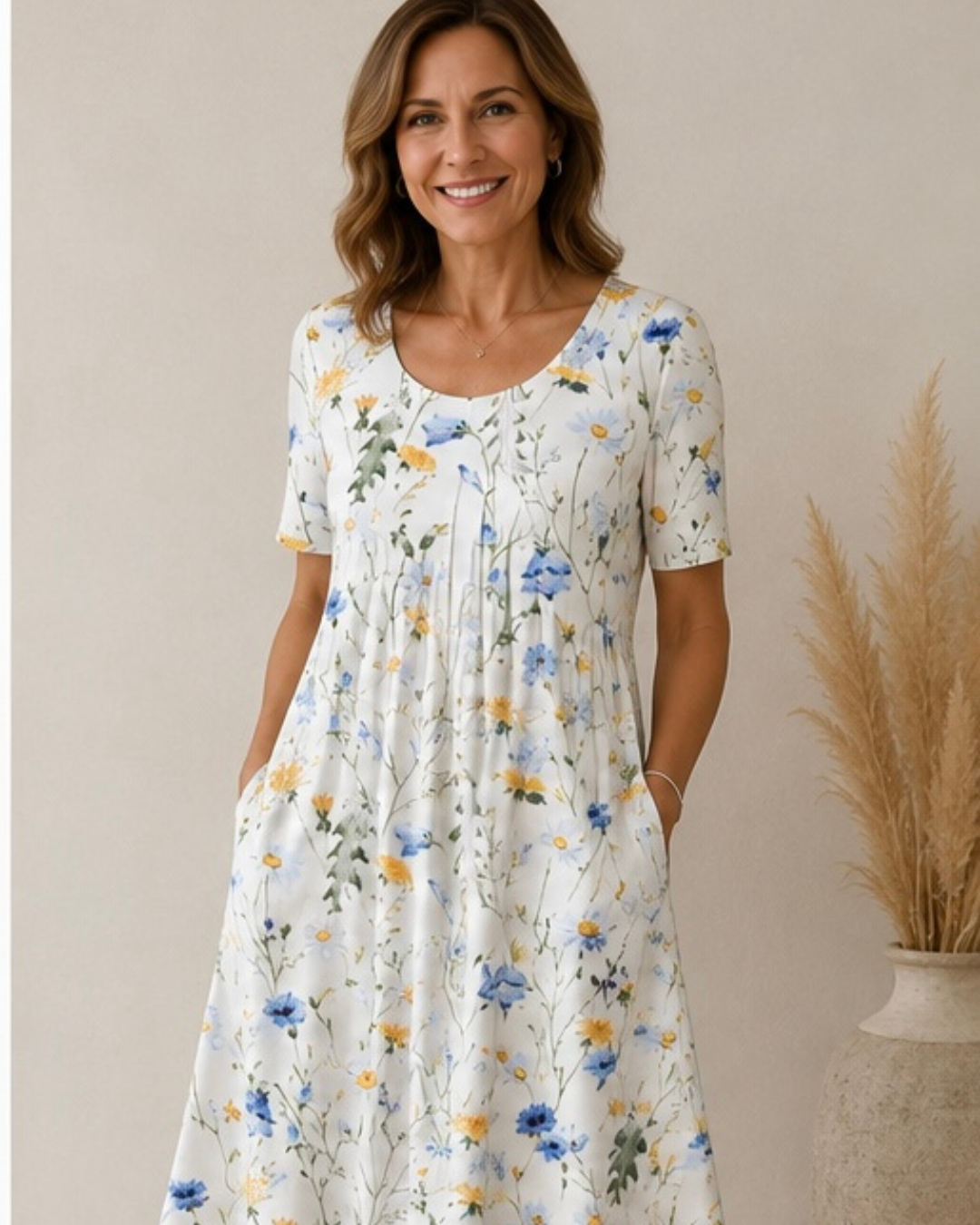 Ailith - Drapiertes Kleid mit weicher Haptik