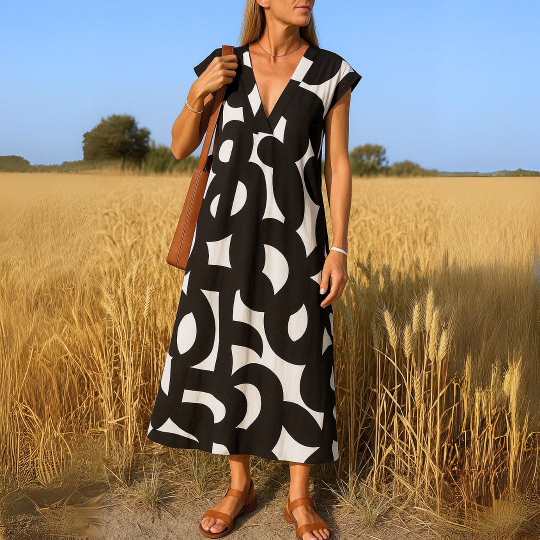 Tallisia - Softtouch-Midikleid mit V-Ausschnitt