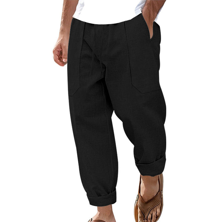 Halston - Legere Hose aus Leinenmischung