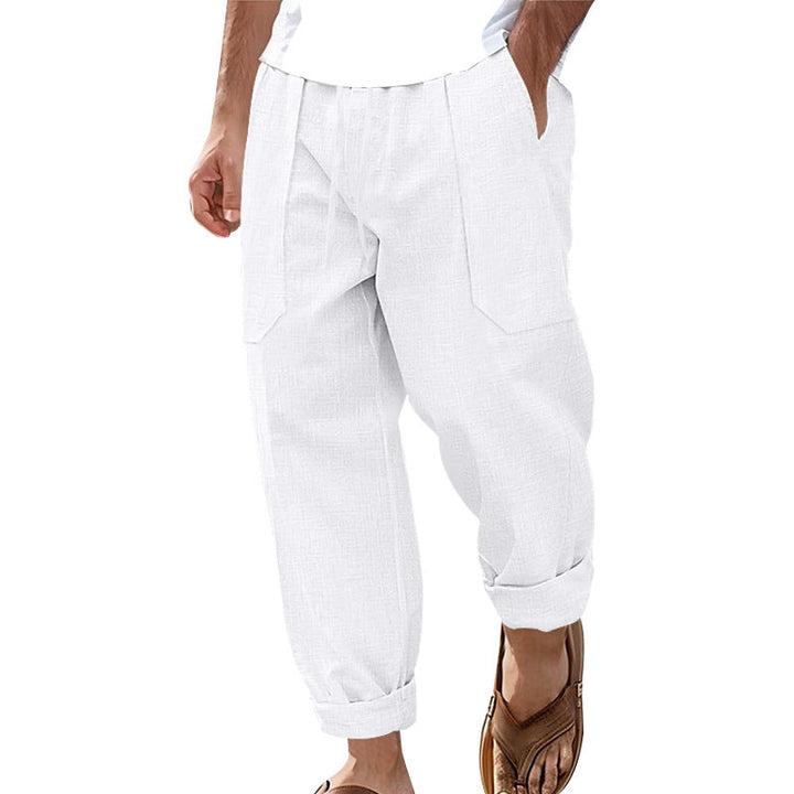Halston - Legere Hose aus Leinenmischung