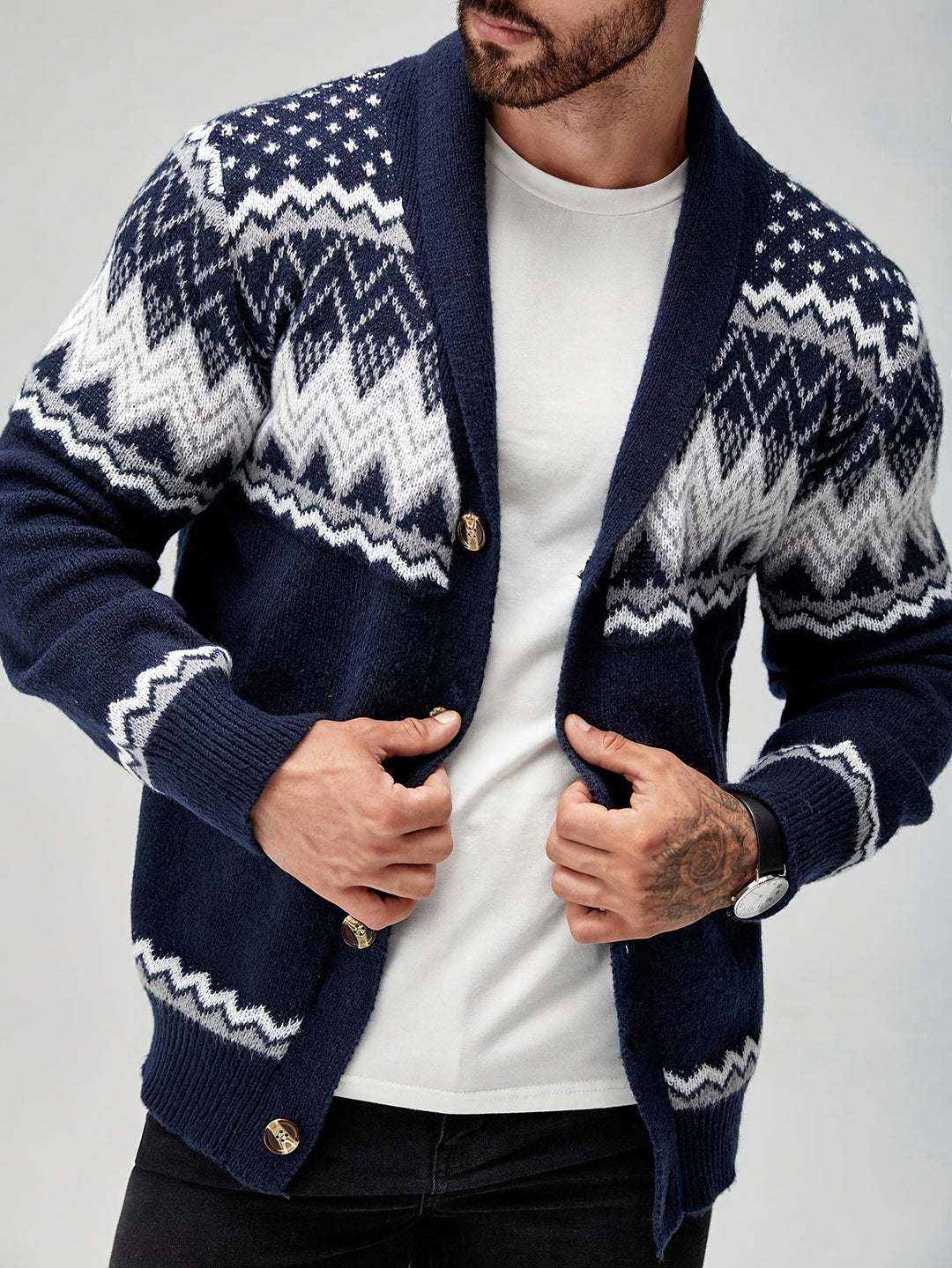 Joren - Strukturierter Strickblazer