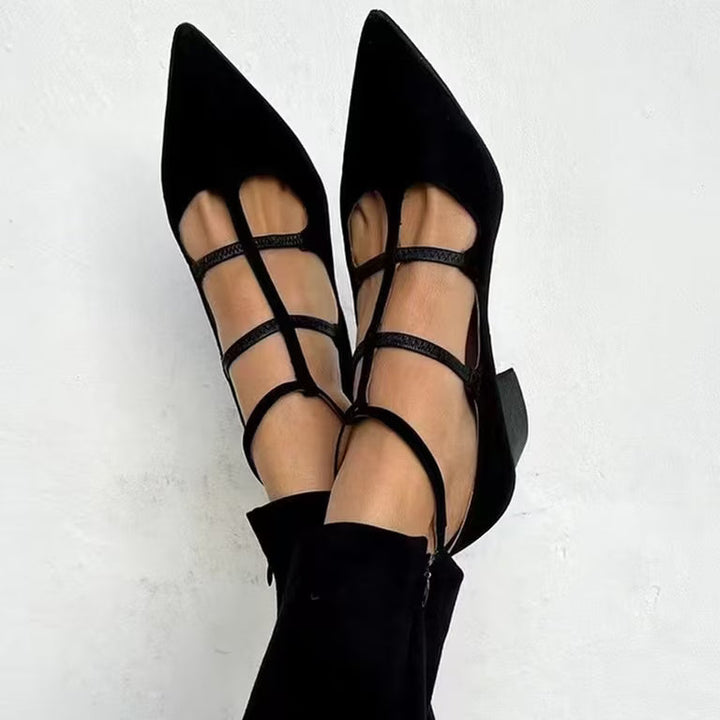 Georgina - Raffinierte Riemchen-High-Heels im Leoparden-Print