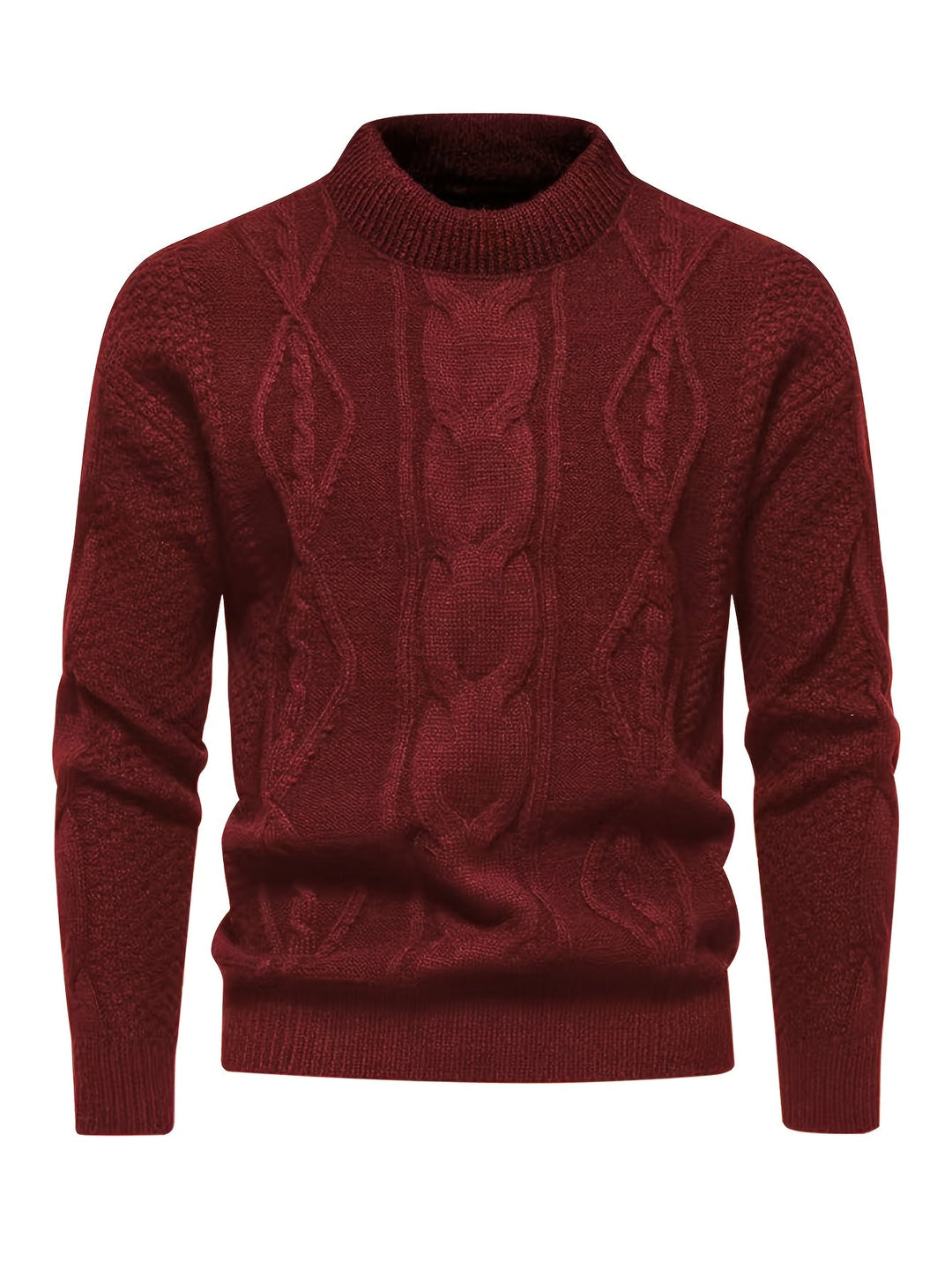 Kael - Zopfstrick-Pullover mit Stehkragen