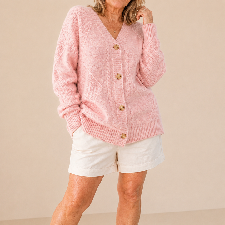 Halcyon - Cardigan mit weichem Griff und Knopfleiste