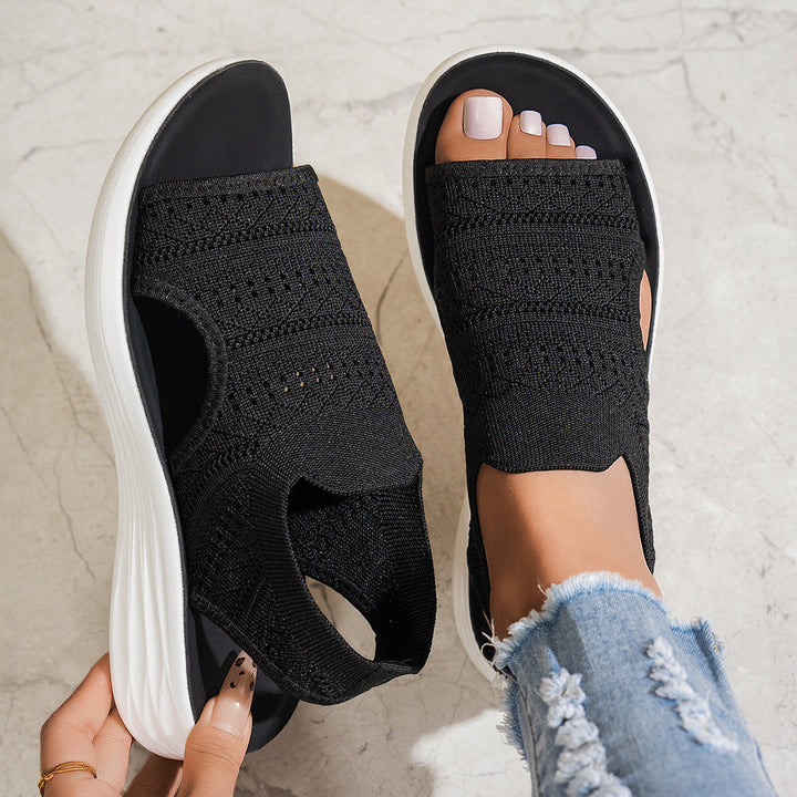 Aerin - Gepolsterte Plateausandalen