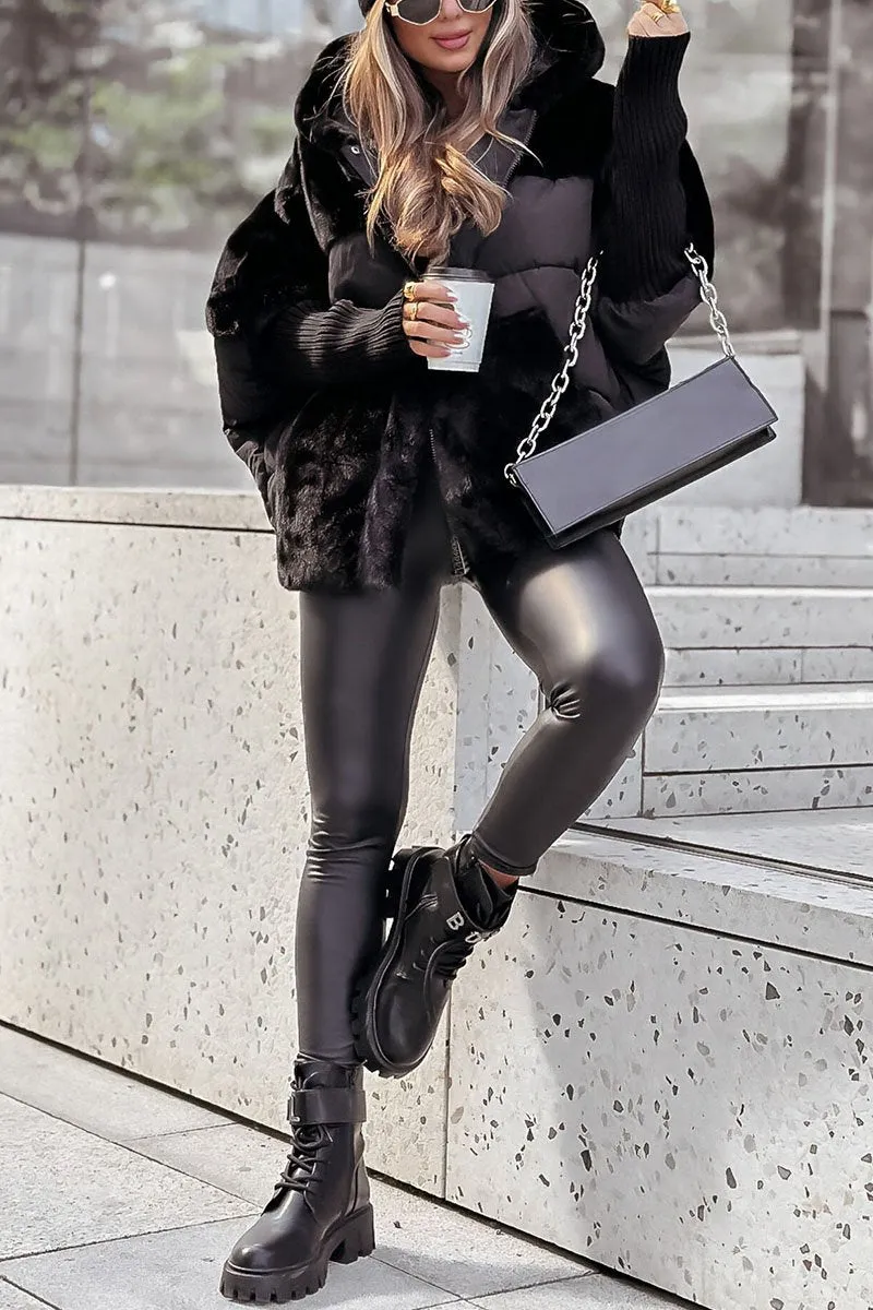 Audra - Wattierte Winterjacke mit Kapuze