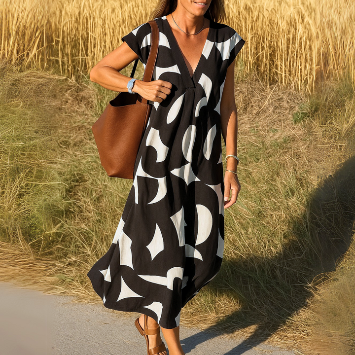 Tallisia - Softtouch-Midikleid mit V-Ausschnitt