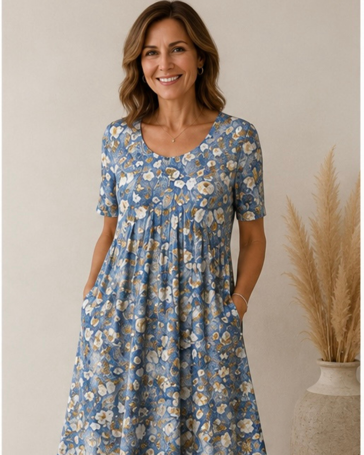Ailith - Drapiertes Kleid mit weicher Haptik