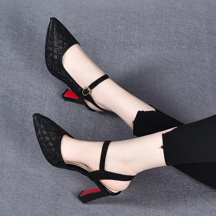 Delyse - Hochwertige Blockabsatz-Pumps