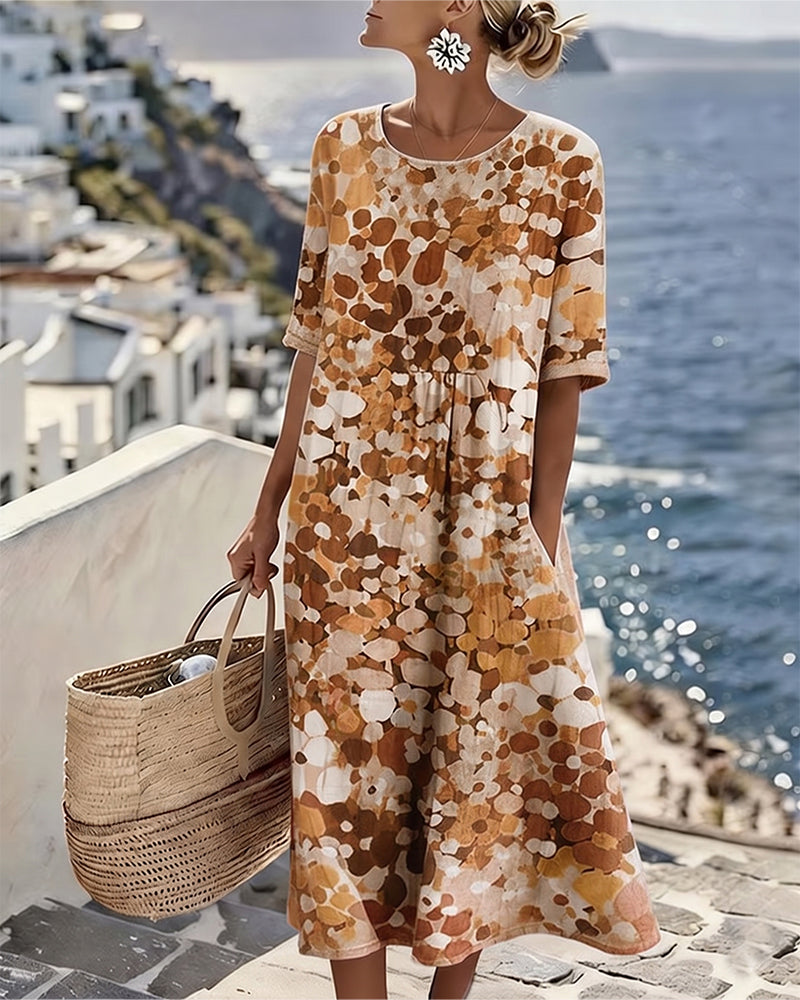 Adria - Midikleid in A-Linie mit weichem Griff