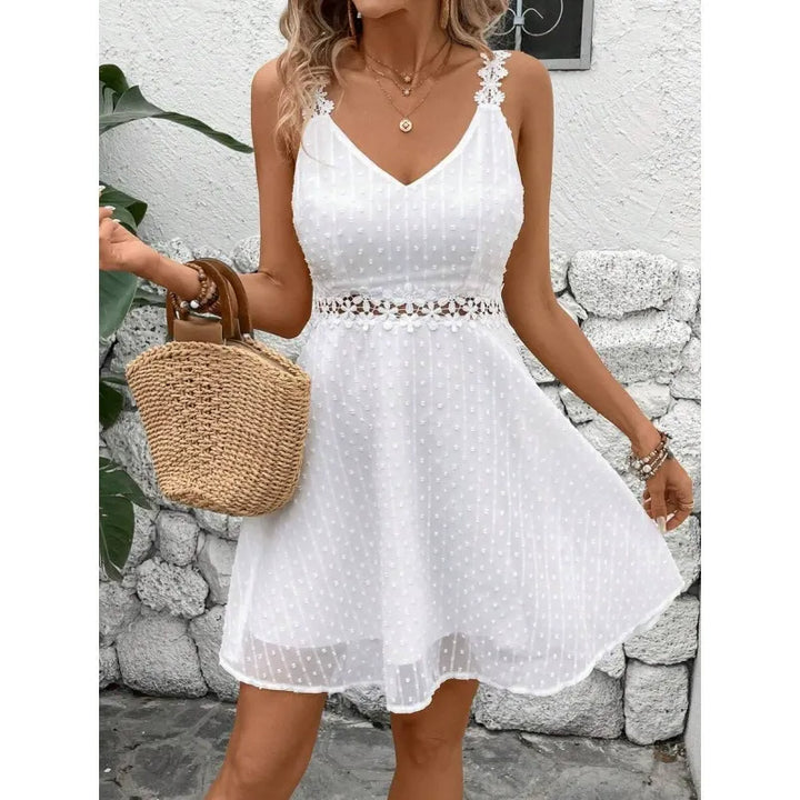 Noelline - Besticktes Minikleid mit Trägern