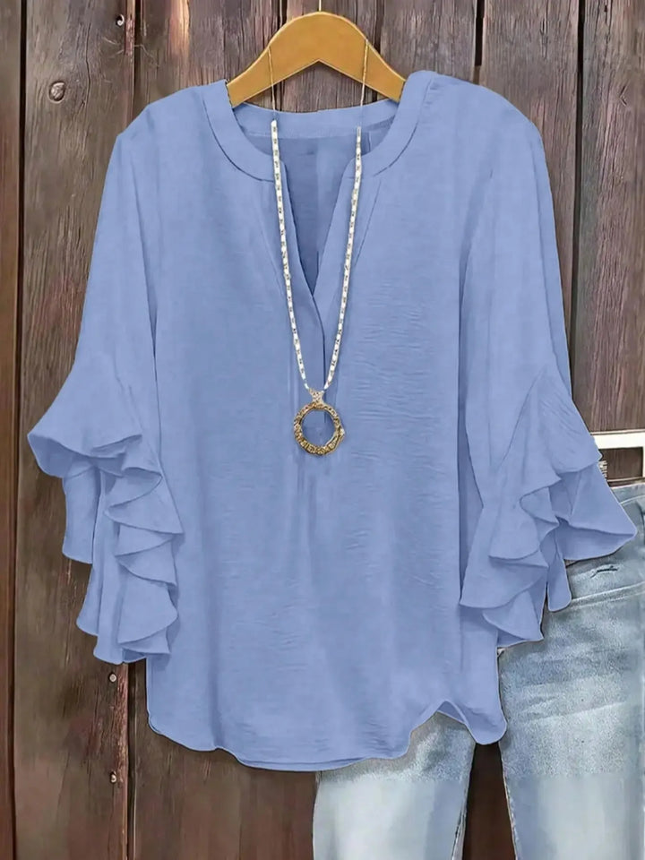 Norabelle - Elegante Bluse mit Rüschenärmeln