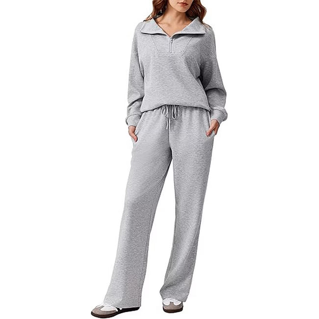 Maud - Legeres Half-Zip-Zweiteiler-Set