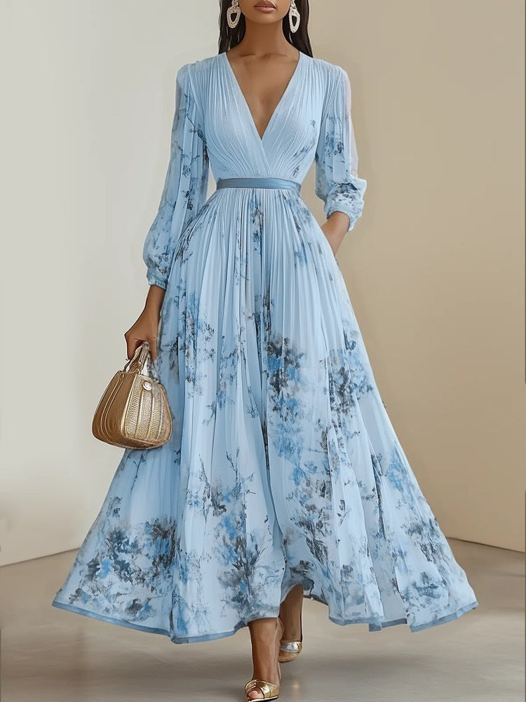 Nadia - geblümtes Midikleid