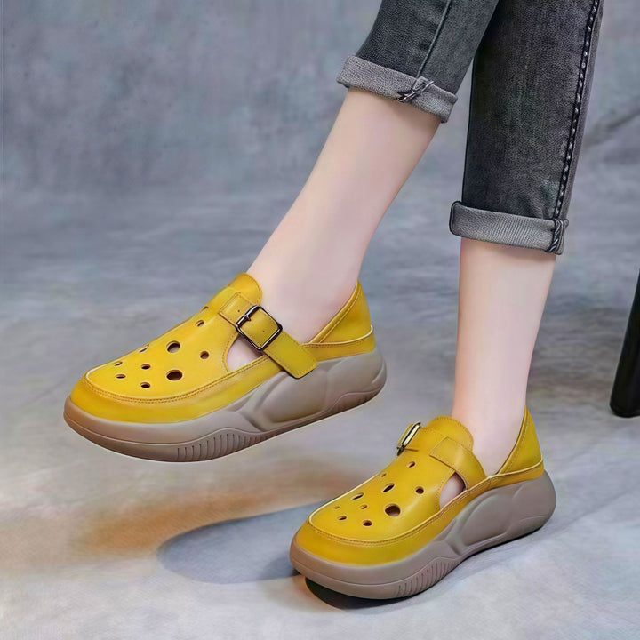 Nayeli - bequeme Halbschuhe mit Schnalle