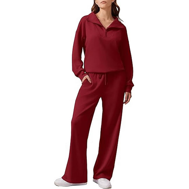 Maud - Legeres Half-Zip-Zweiteiler-Set
