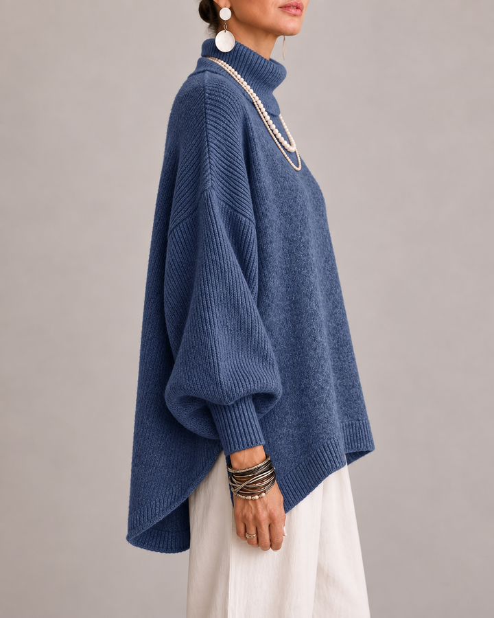 Aislin - Übergroßer Rollkragen-Strickpullover