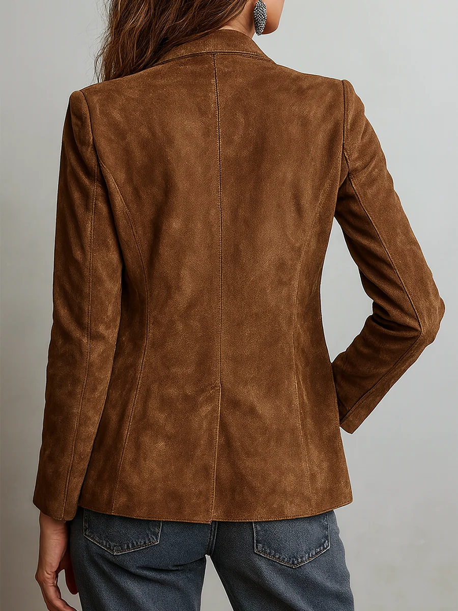 Mirevalle - Maßgeschneiderter Wildleder-Blazer im Vintage-Stil