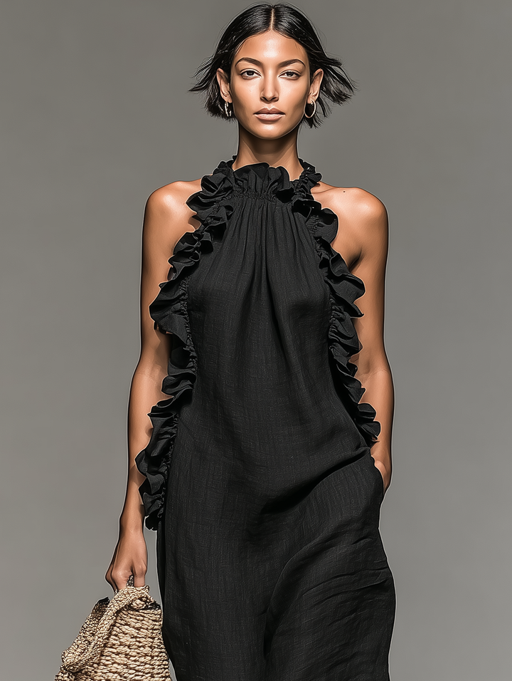 Vionessa - Soft-Touch-Maxikleid
