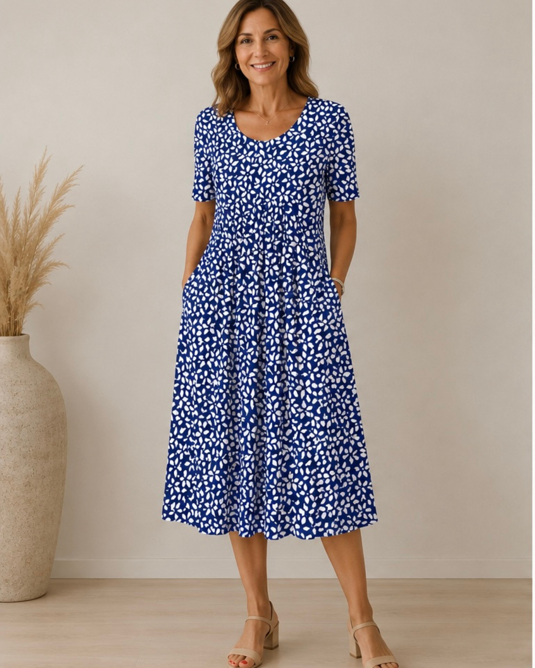 Ailith - Drapiertes Kleid mit weicher Haptik