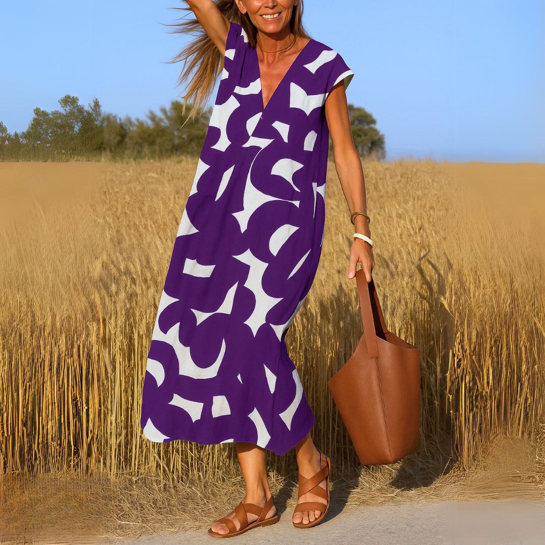 Tallisia - Softtouch-Midikleid mit V-Ausschnitt