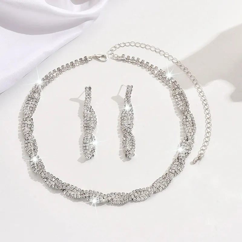 Alessara - Kristall-Twist Schmuck-Set