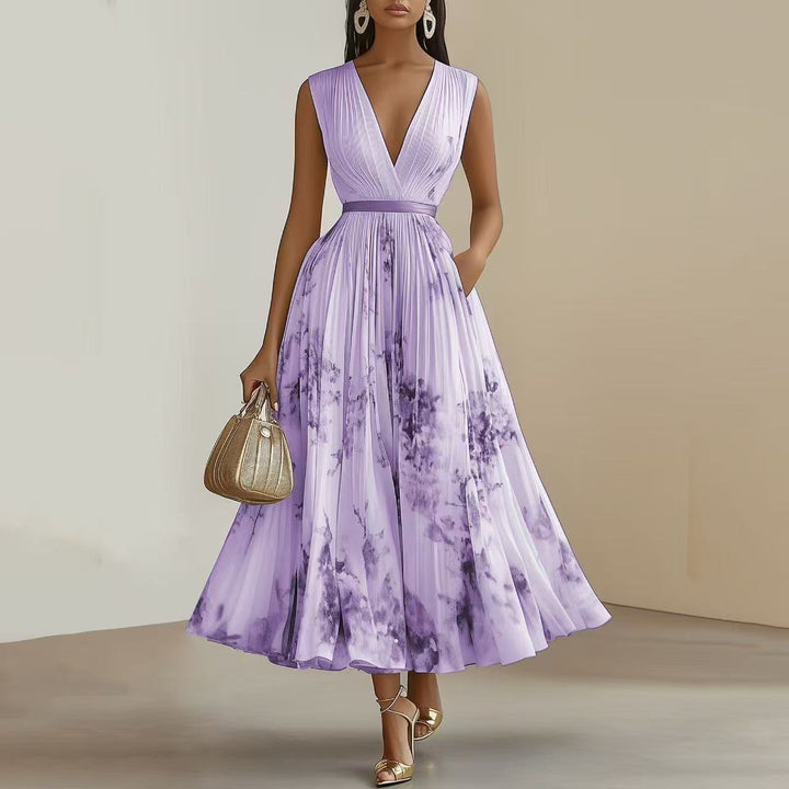 Nadia - geblümtes Midikleid