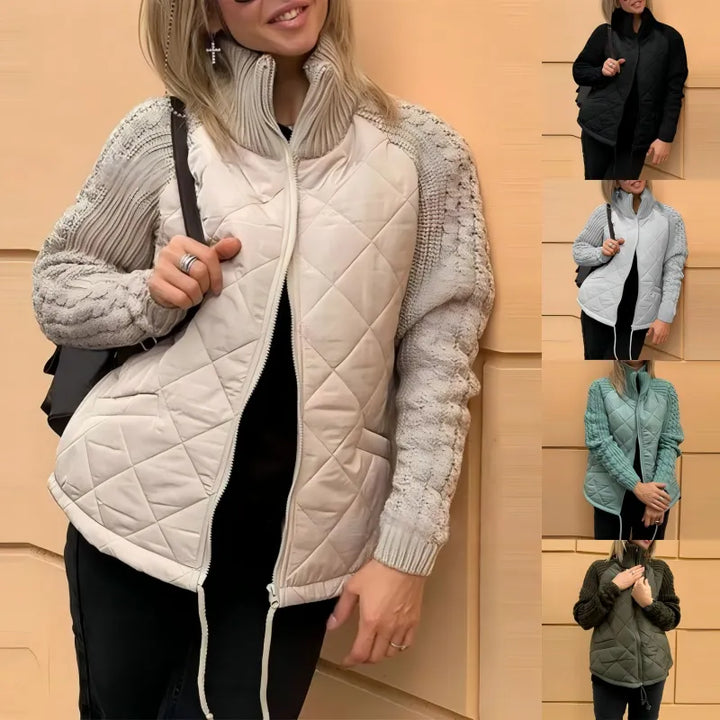 Corisanna - warme Strickjacke mit Reißverschluss