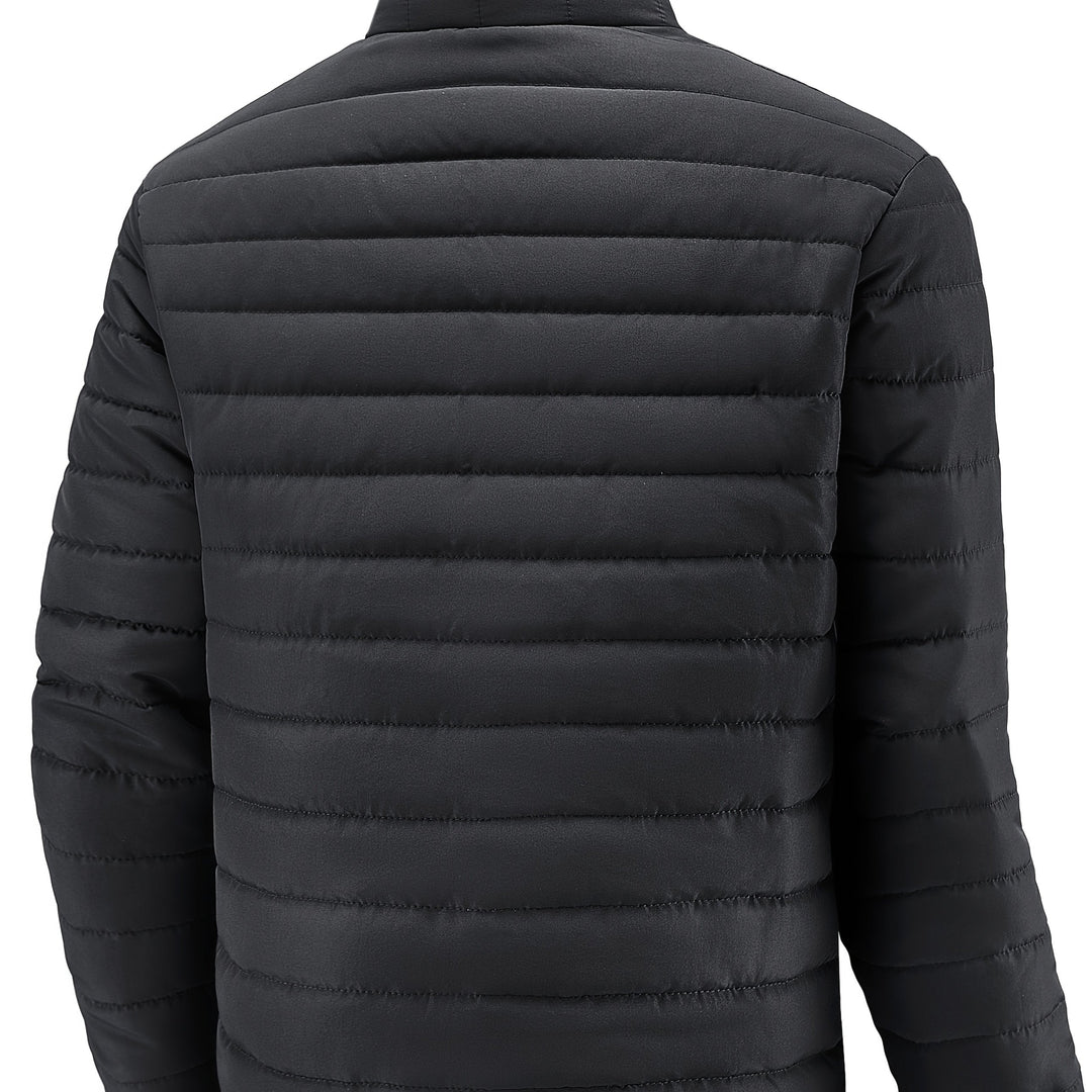 Cael - Strukturierte Jacke mit hohem Kragen