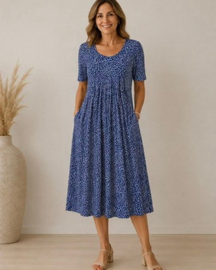 Ailith - Drapiertes Kleid mit weicher Haptik