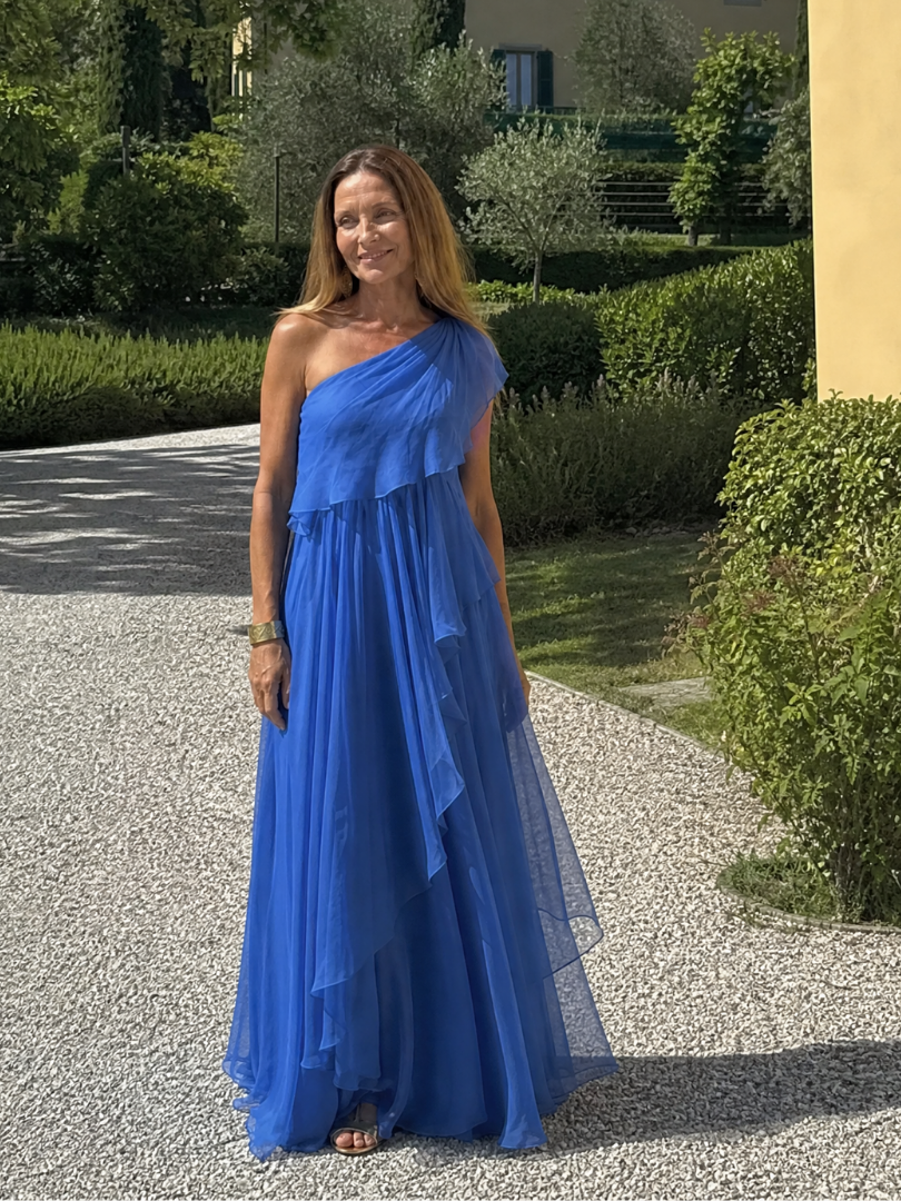 Katriana - Soft-Touch-Maxikleid mit Rüschen