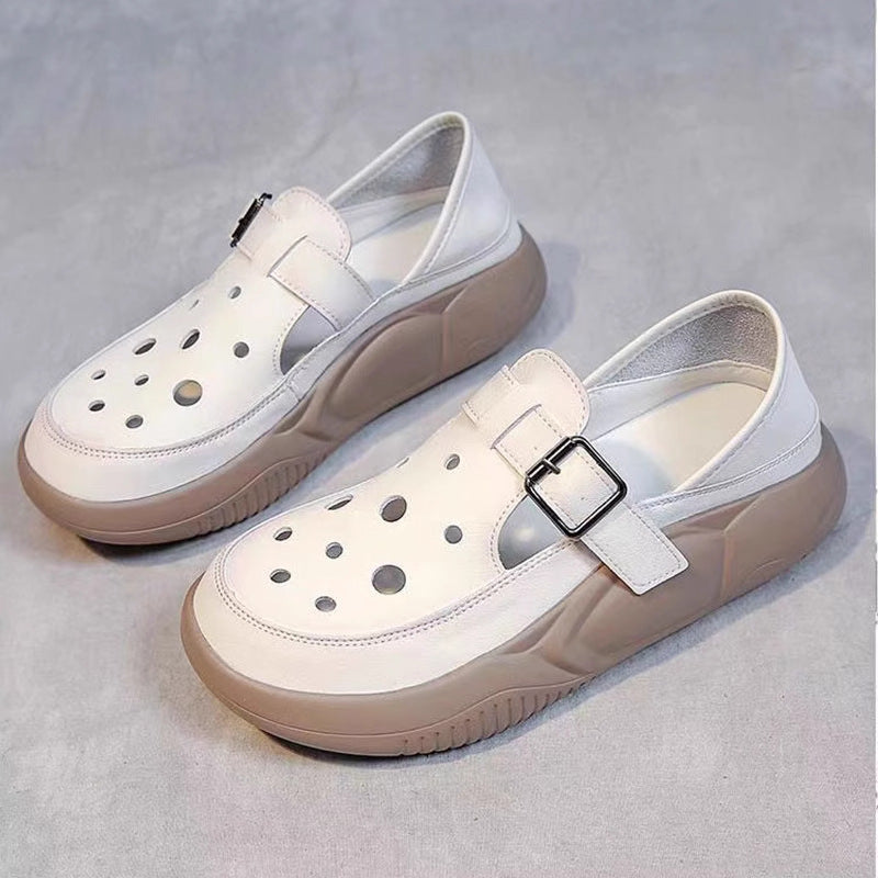Nayeli - bequeme Halbschuhe mit Schnalle