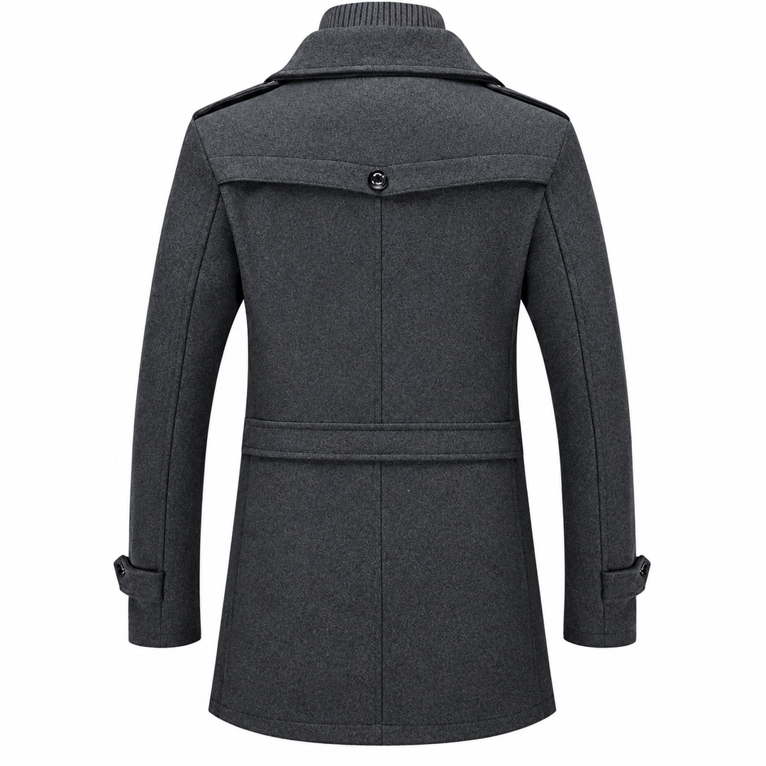Davin - Mittellanger Lagenlook-Mantel