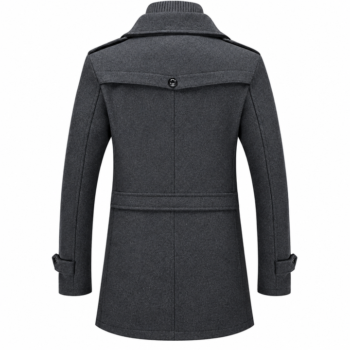 Davin - Mittellanger Lagenlook-Mantel