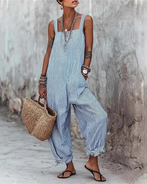 Noella - Leichter gestreifter Jumpsuit