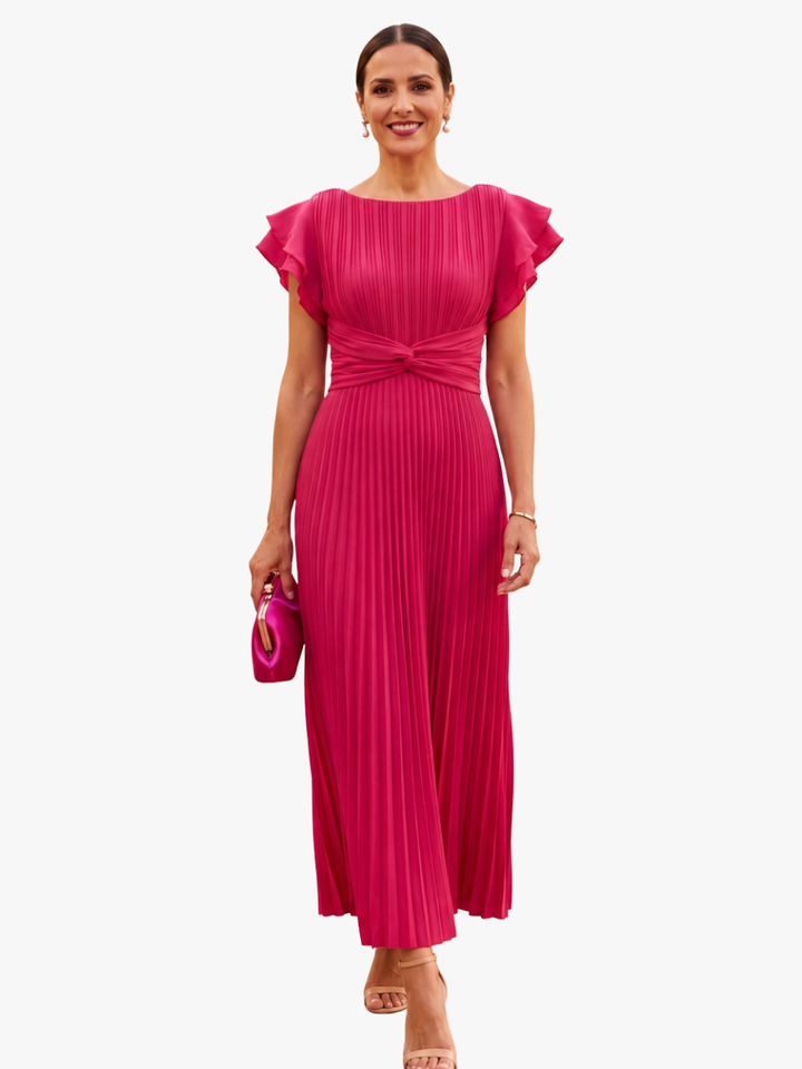 Novalie - Fließendes Plissee-Maxikleid