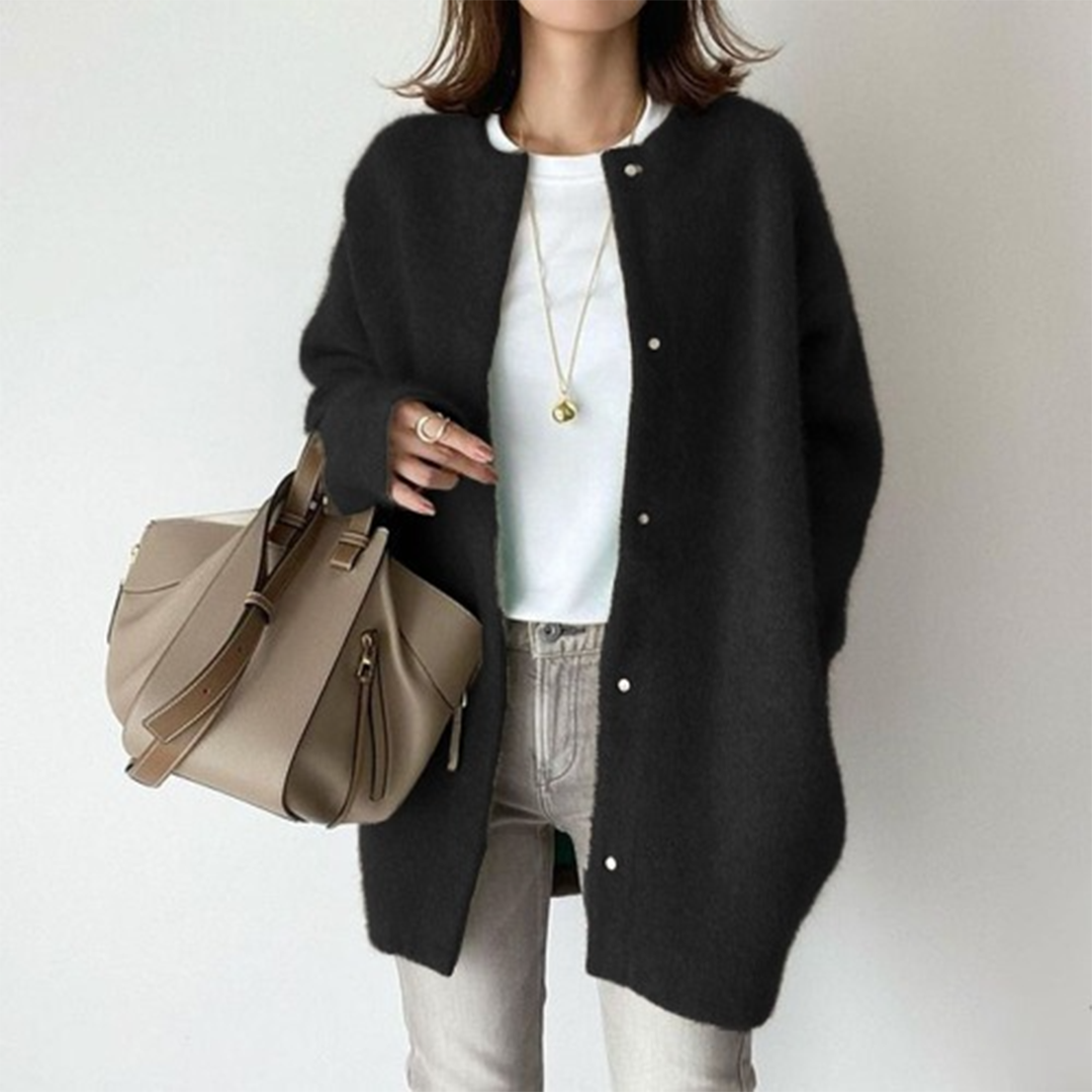 Avenique - Softtouch-Longline-Strickjacke