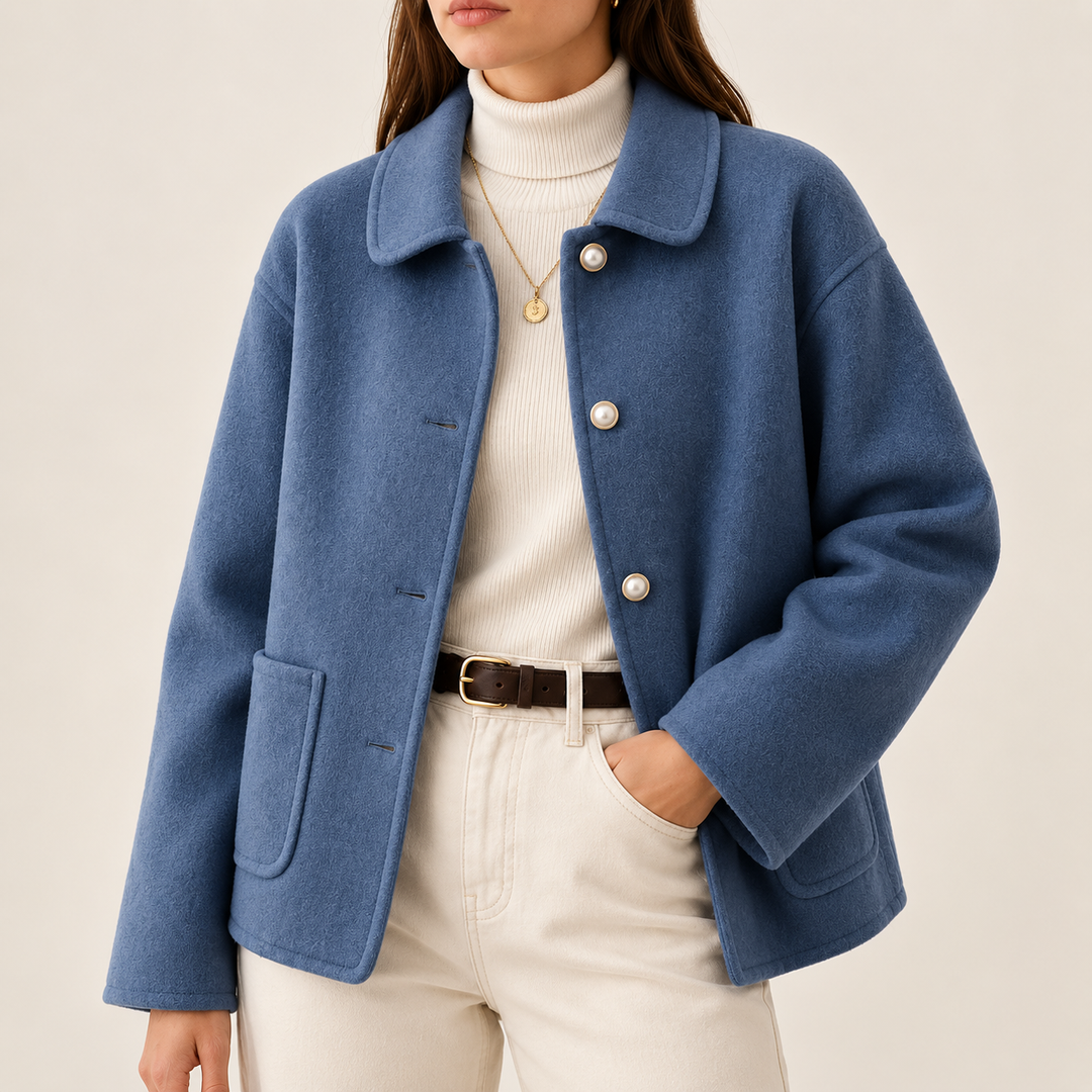 Genevara - kurz geschnittene Soft-Touch-Jacke