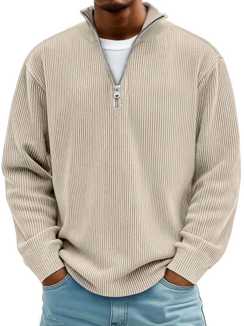 Blackden - Rippstrick-Half-Zip-Pullover