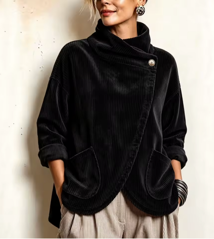 Sioned - Strukturierter Oversize-Strickblazer
