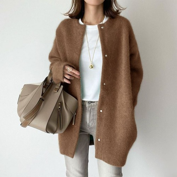 Avenique - Softtouch-Longline-Strickjacke