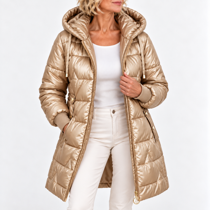 Tilda - lange, gesteppte Pufferjacke