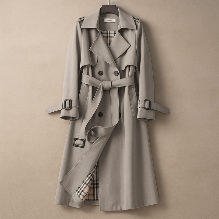 Lila - Taillierter Trenchcoat