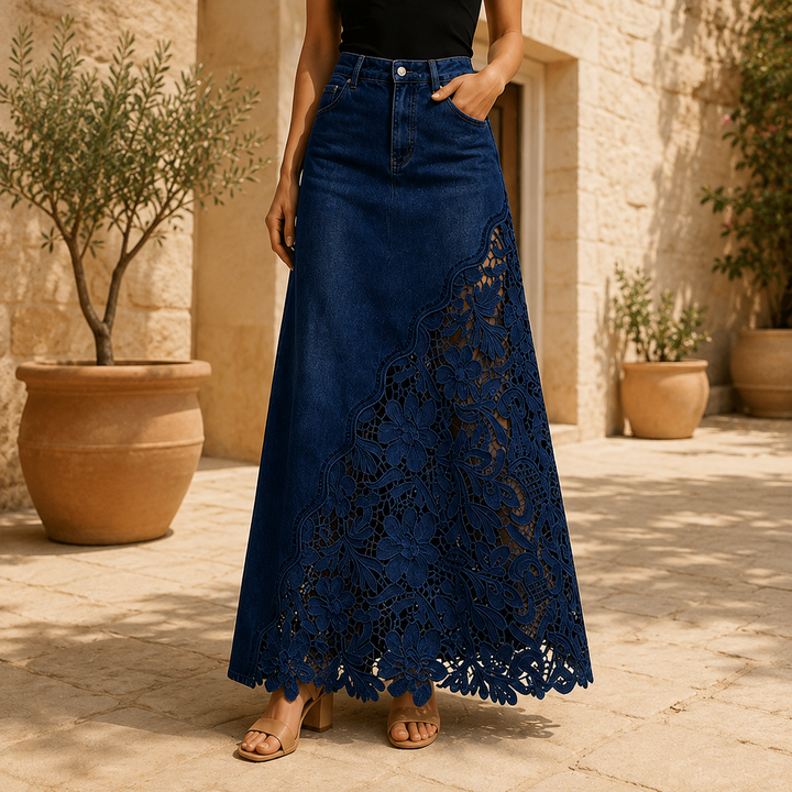 Faelyn - Eleganter High-Waist-Maxirock
