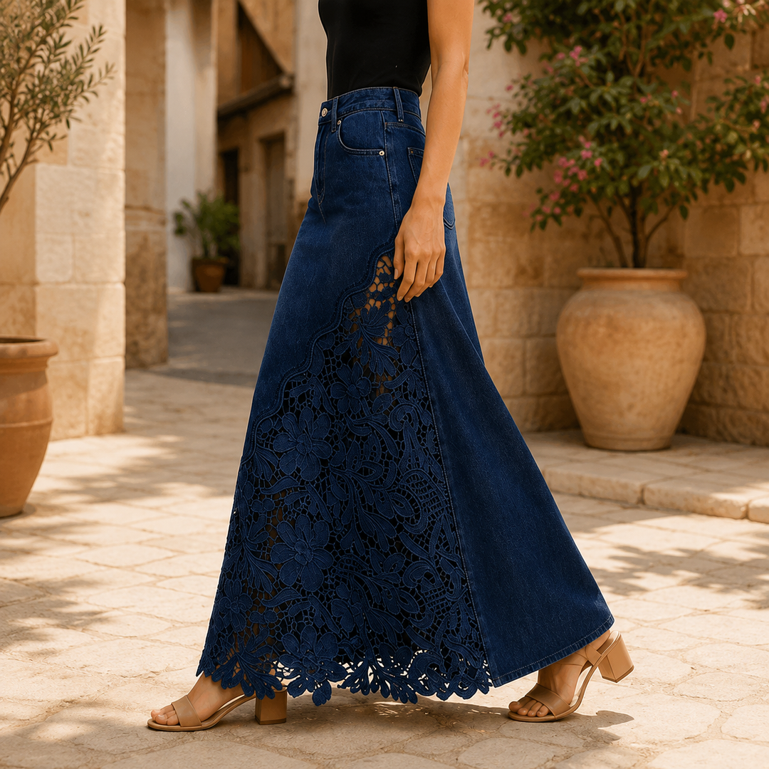 Faelyn - Eleganter High-Waist-Maxirock